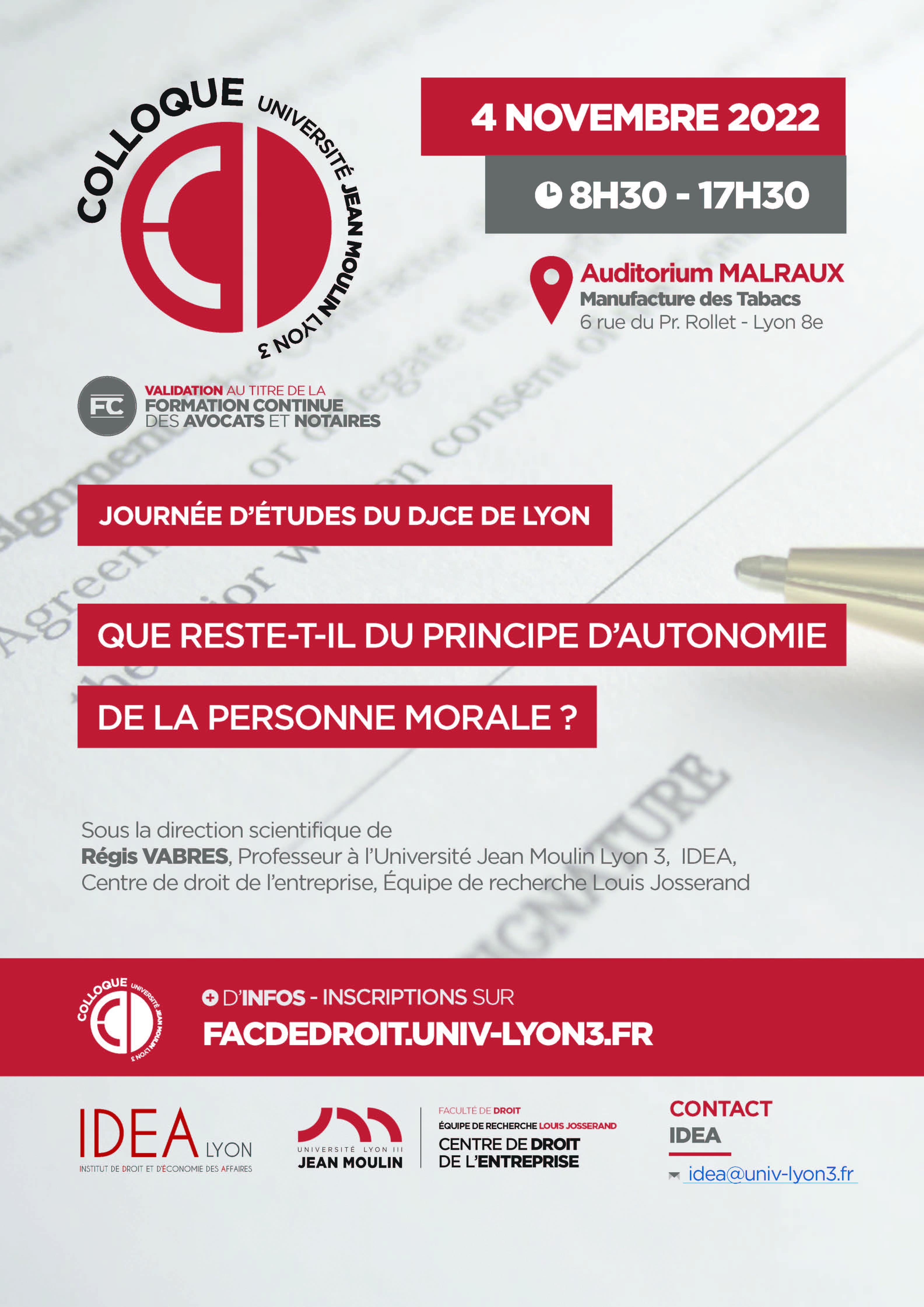 Affiche 4 novembre
