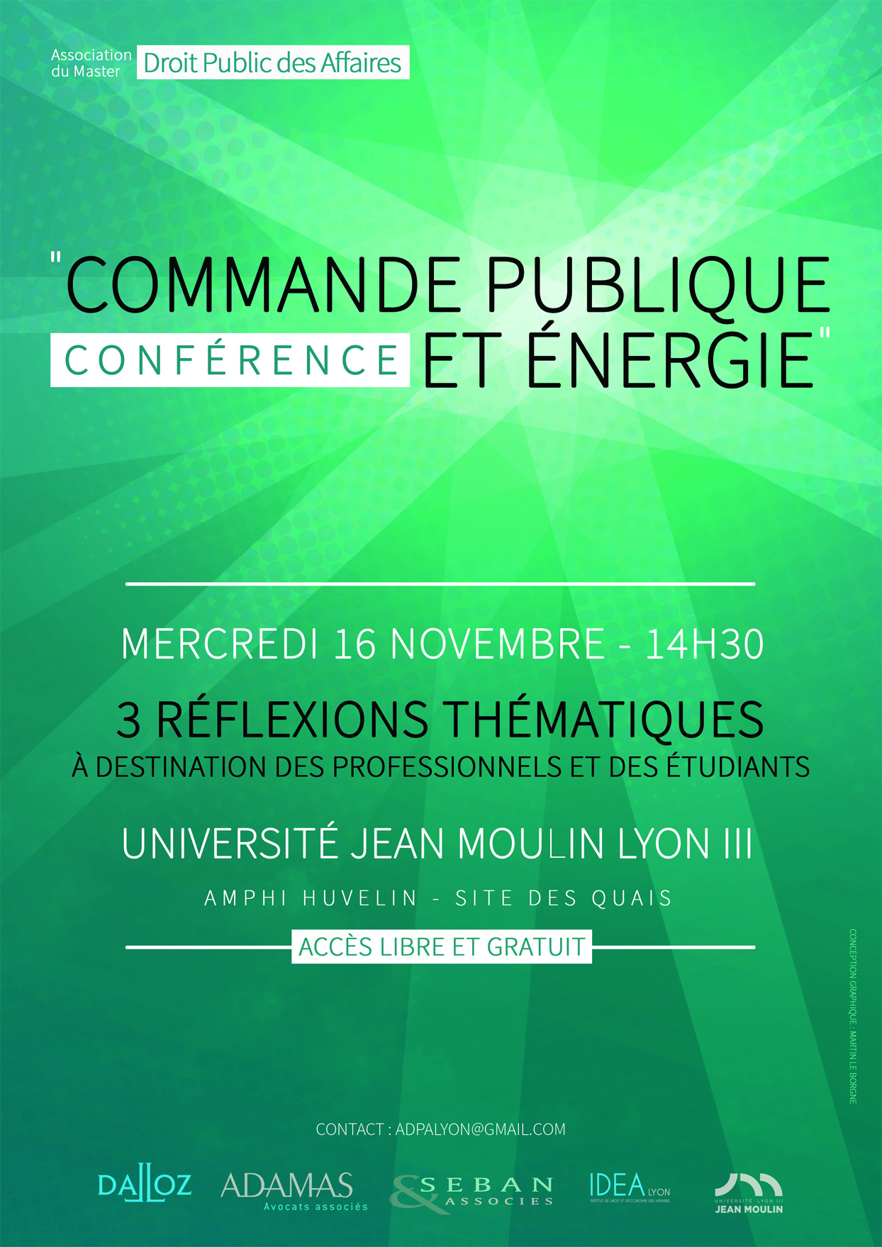 Affiche Conférence Commande publique et énergie 16nov