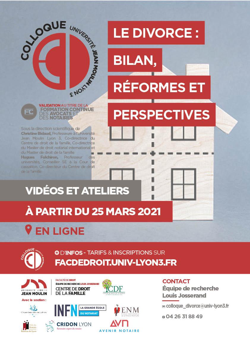 LE DIVORCE : BILAN, REFORMES ET PERSPECTIVES