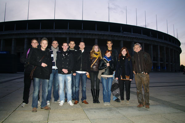 Les étudiants de la Licence Pro Eclairage à Berlin, octobre 2011