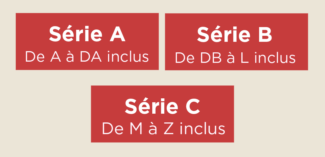 Découpage séries L3