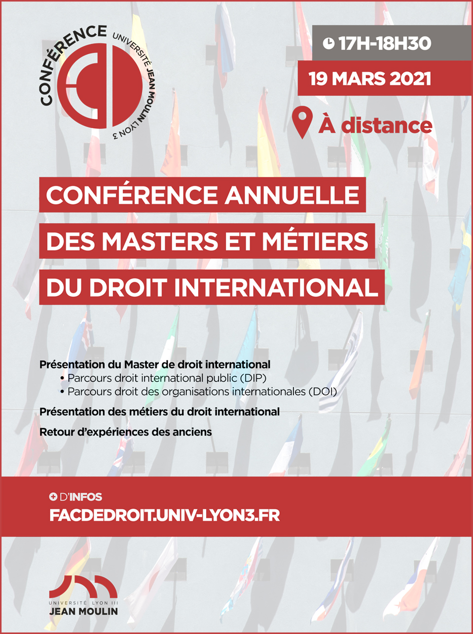 Conférence annuelle des masters et métiers du droit international