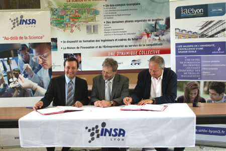 Signature du partenariat INSA de Lyon - IAE Lyon