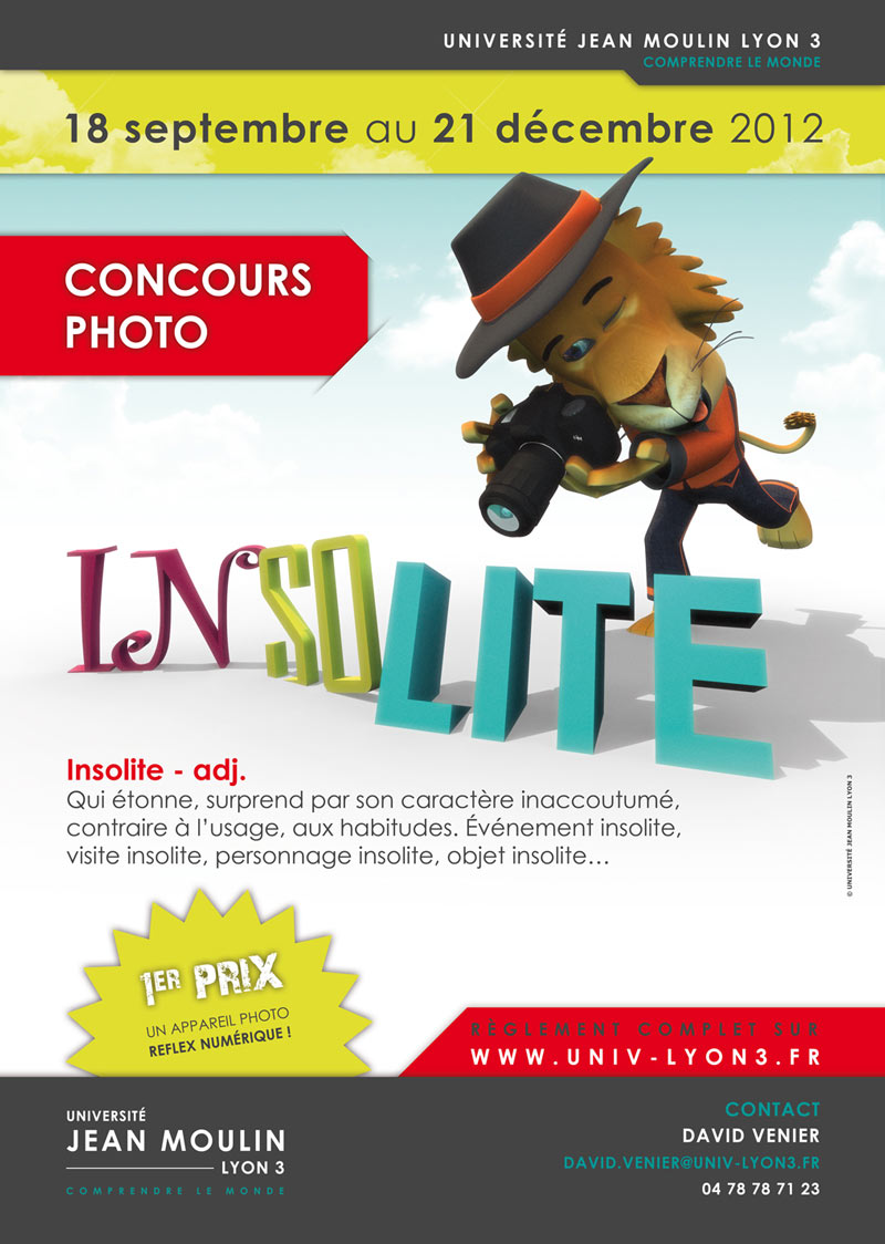 Affiche concours photo - Université Lyon 3