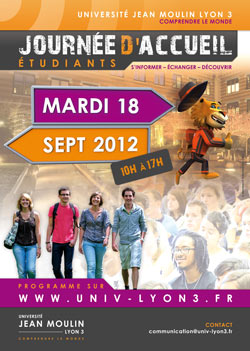 Affiche journée d'accueil 2012-Université Lyon 3