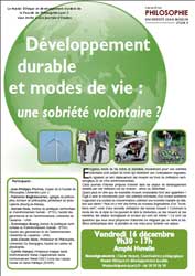 Développement durable et modes de vie