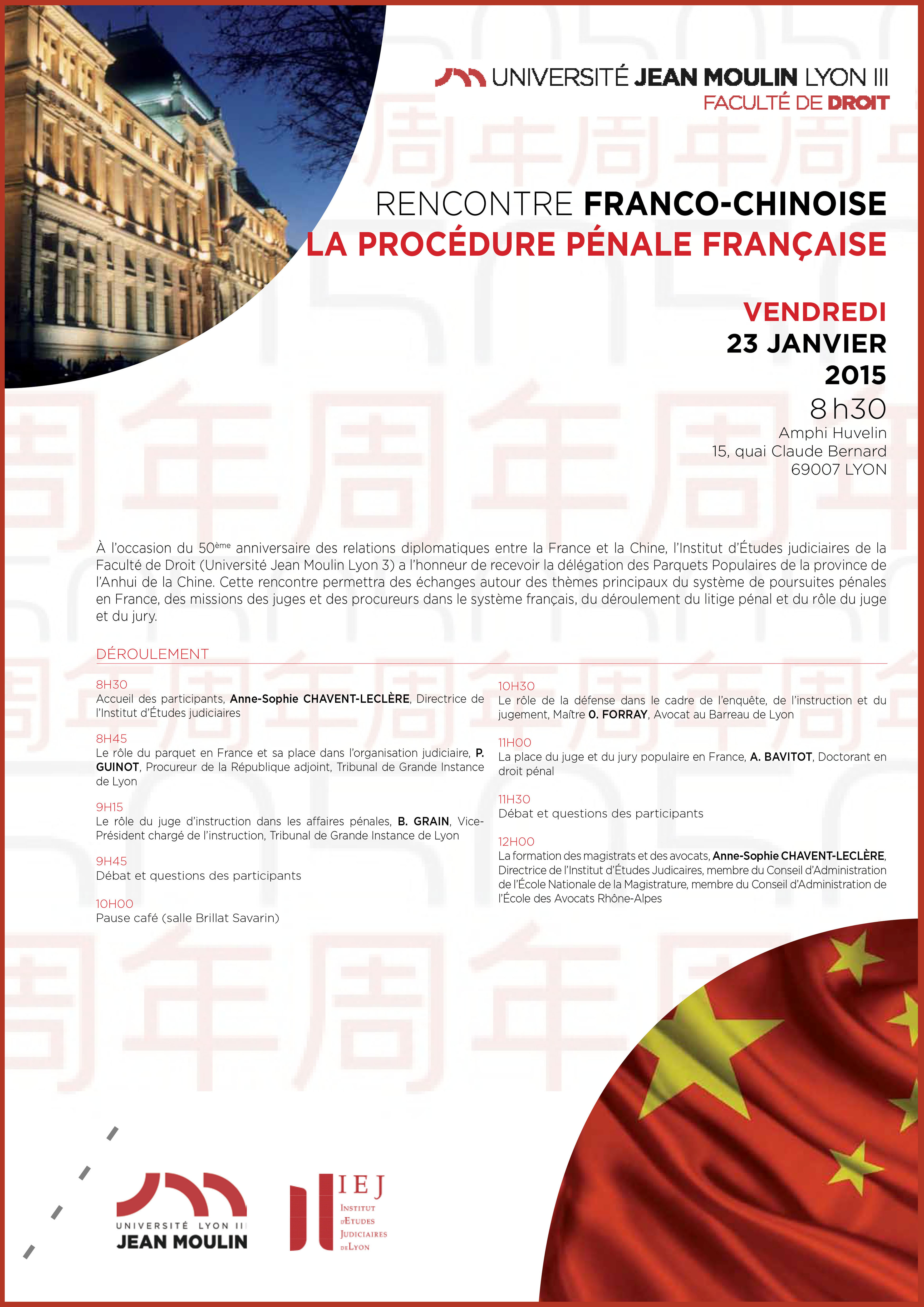 programme rencontre franco-chinoise